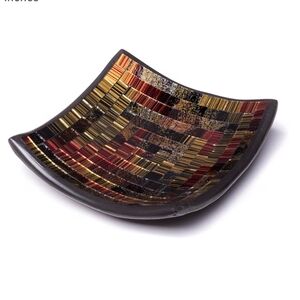 Glass Mosaic Square Catch-all Tray